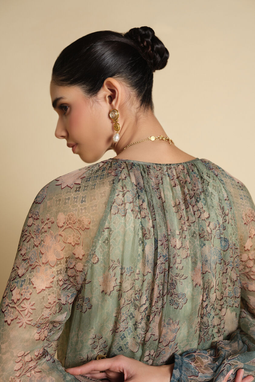Alarka Printed Kurta Set - Powder Blue, Powder Blue, image 6
